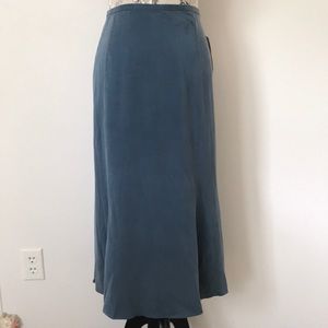 🆕 Eileen Fisher Blue Silk Skirt XL
